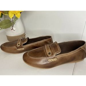 Roan Womens Leather Loafers 8.5